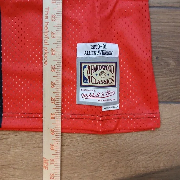 Allen Iverson Jersey Mens Medium Mitchell & Ness 2000 Split Swingman 76ers - Picture 6 of 11